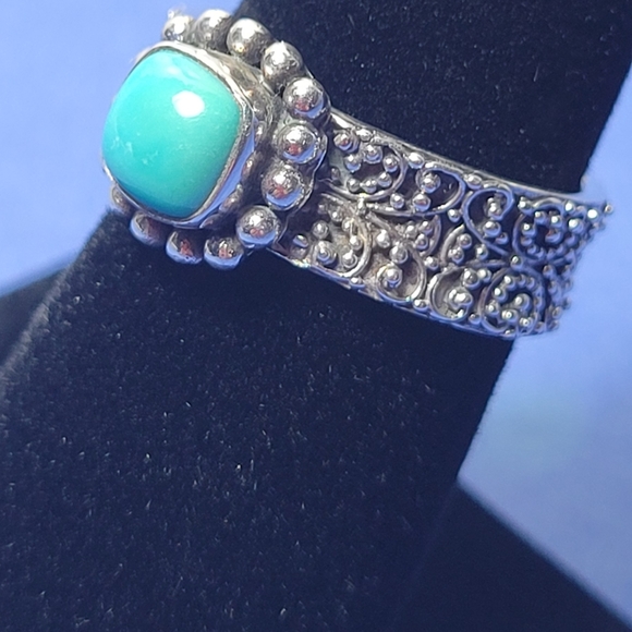 925-SILVER   VINTAGE RING SIZE 6 - Picture 2 of 16